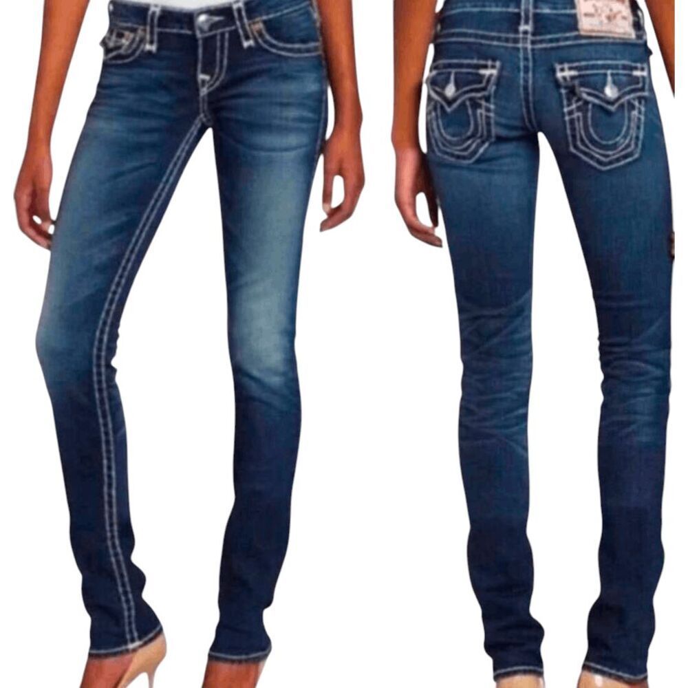 TRUE RELIGION Flap Pocket Skinny Jeans Size 26